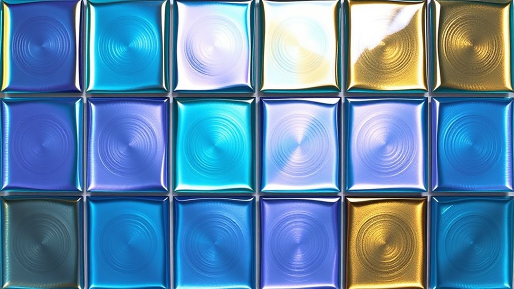 top mirror sensory tiles