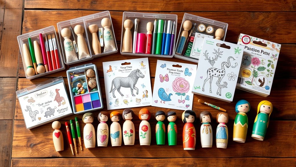 top peg doll painting kits