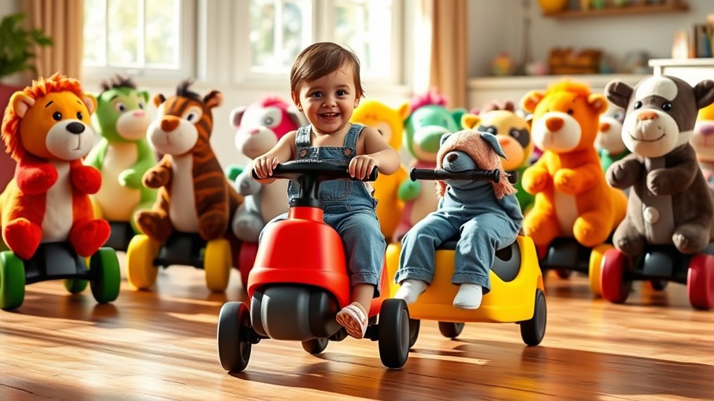 top plush ride on animals