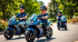 top police motorcycle ride on toys
