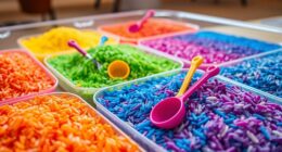 top rainbow rice sensory kits