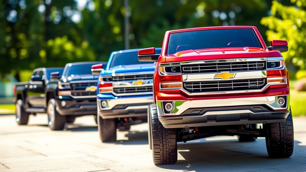 top silverado ride on trucks
