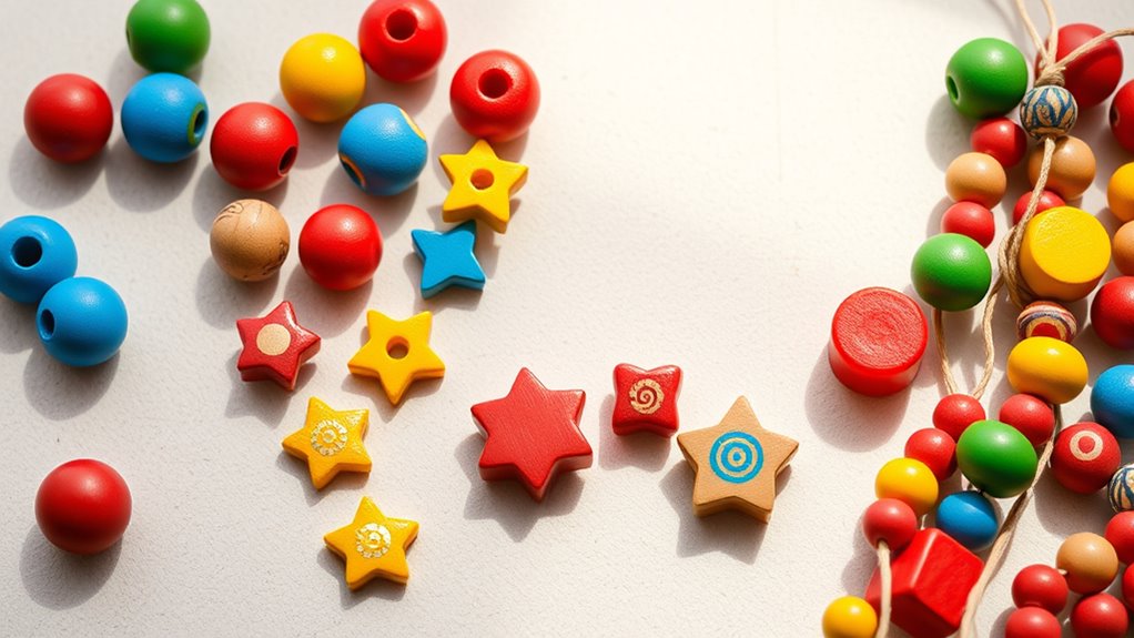 top wooden beads sets