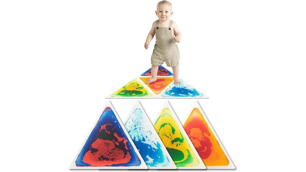 triangle sensory floor tiles