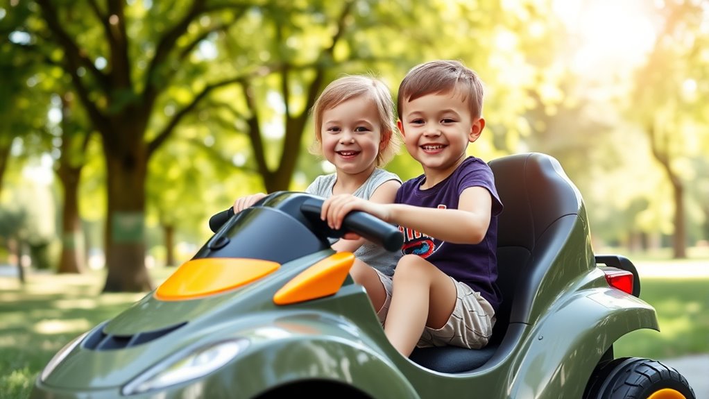 twin ride on safety features