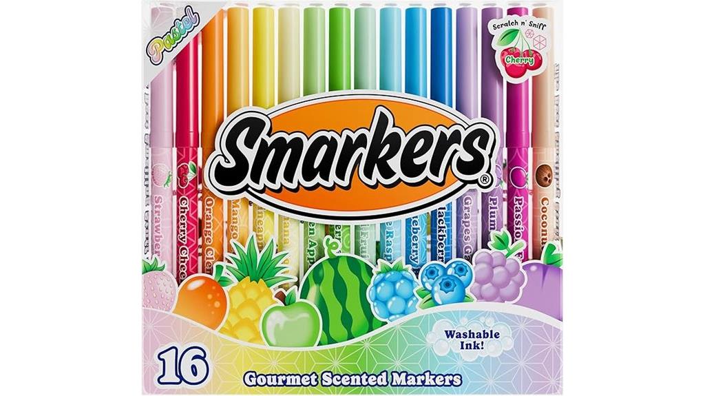 washable gourmet scented markers