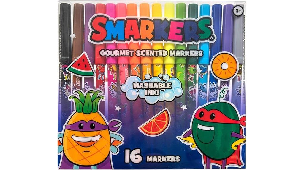 washable gourmet scented markers