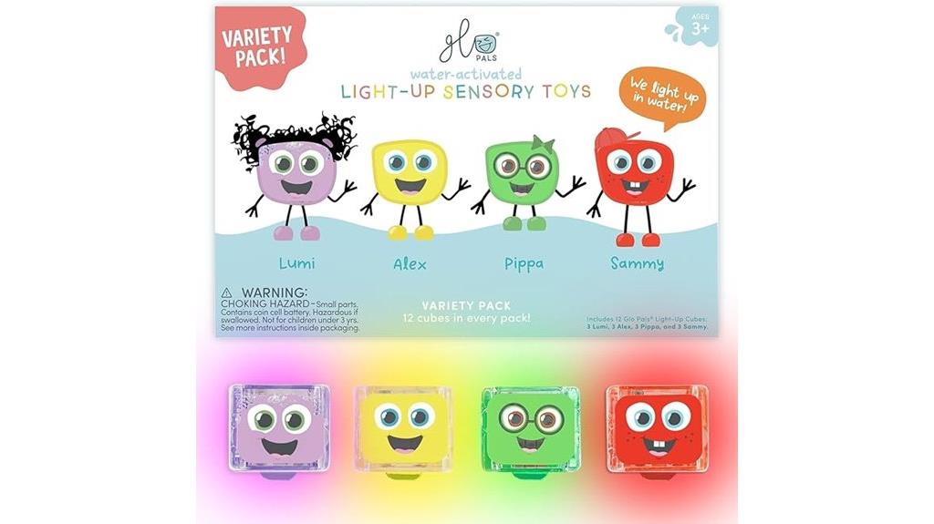 water activated light up cubes
