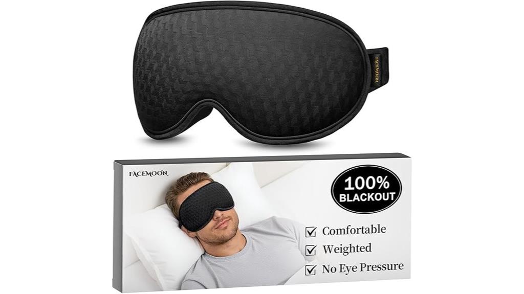 weighted blackout sleep mask
