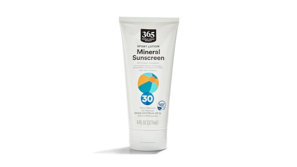 whole foods spf 30 sunscreen