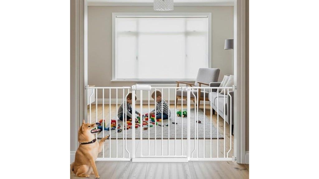 wide auto closing baby gate