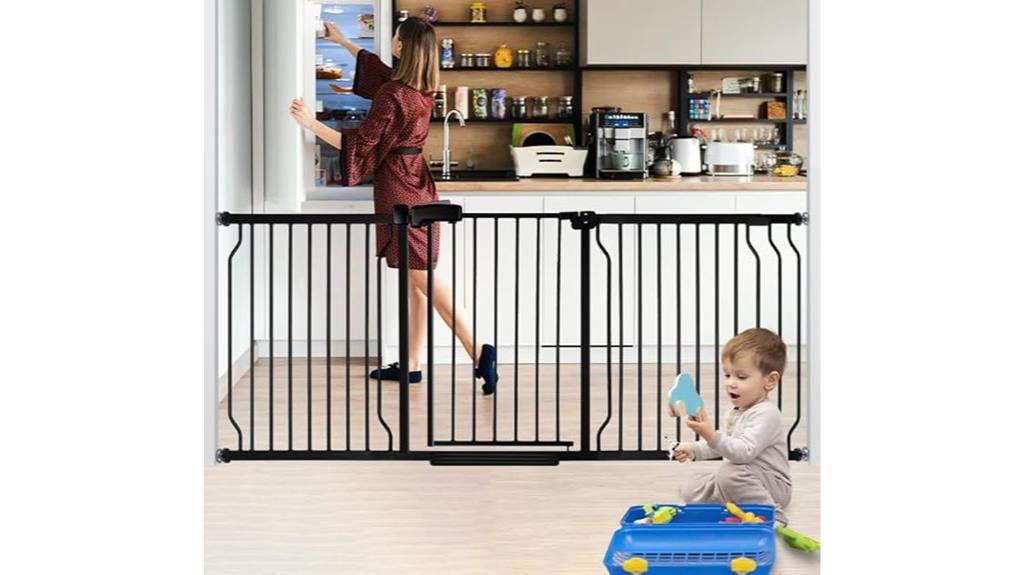 wide baby gate for stairs