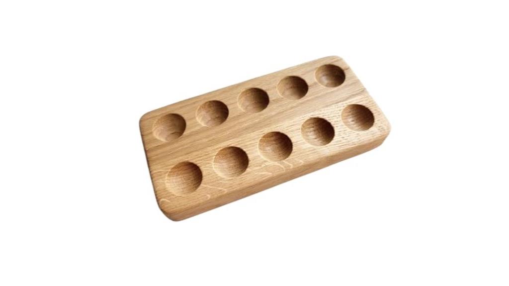 wooden 10 frame math board