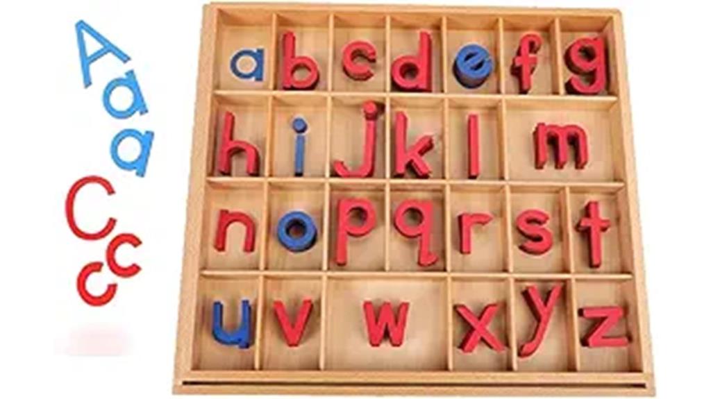 wooden alphabet letter blocks