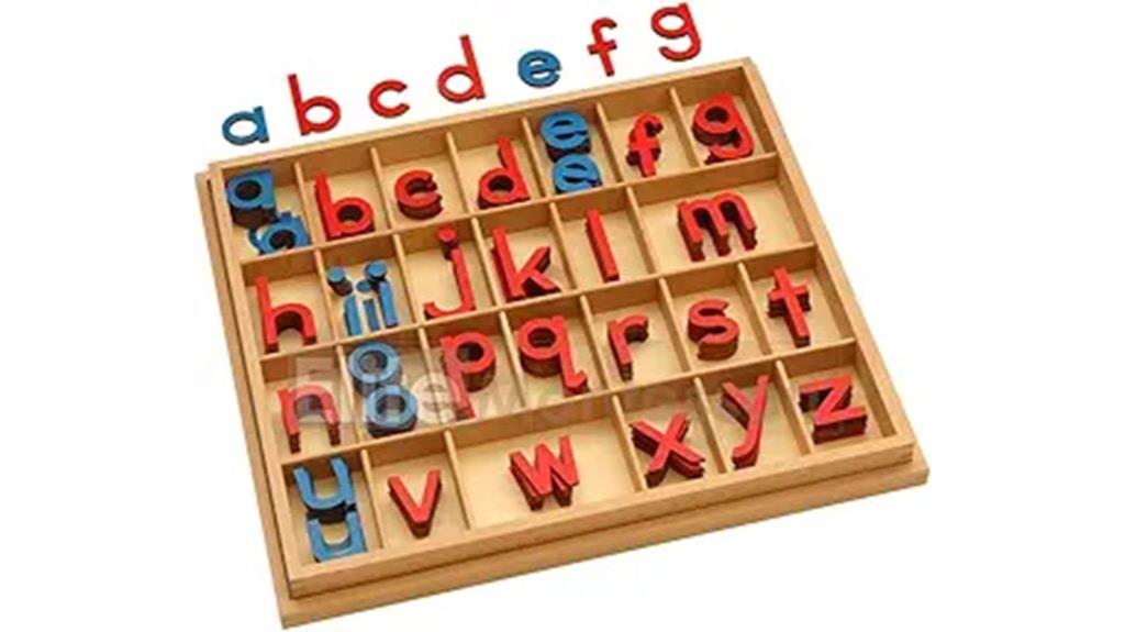 wooden alphabet spelling kit