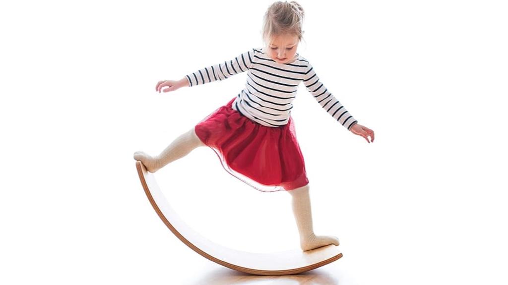wooden balance board