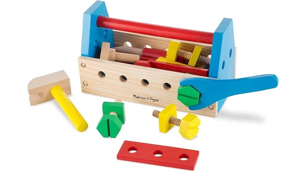 wooden construction toy kit