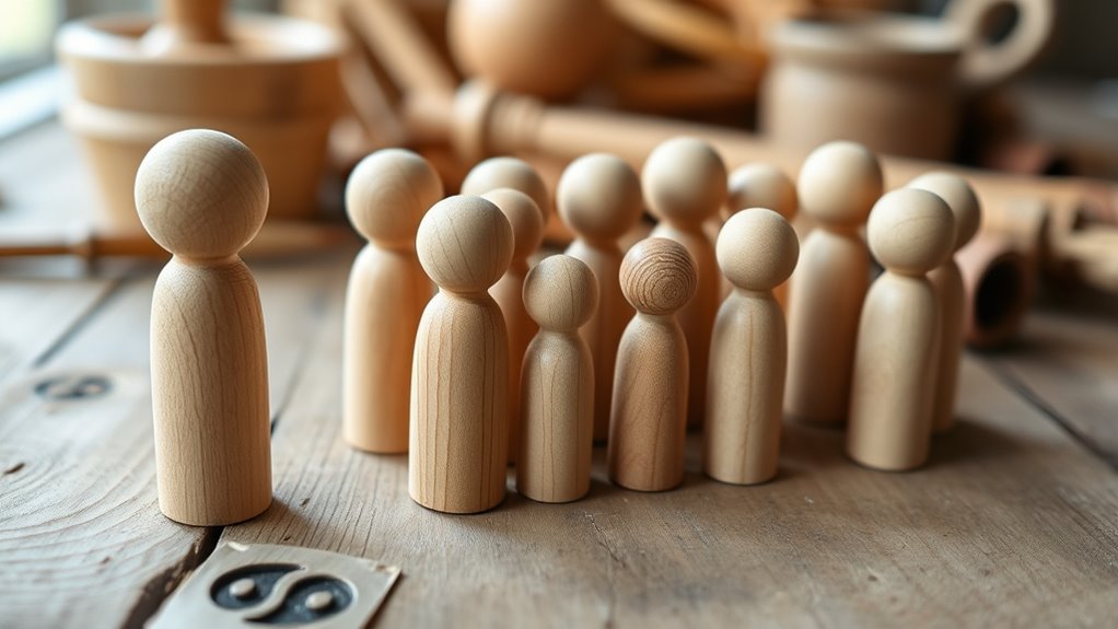 wooden doll crafting blanks