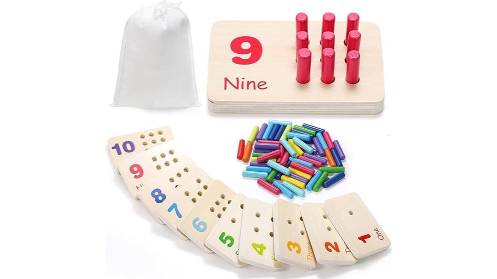 wooden educational counting board