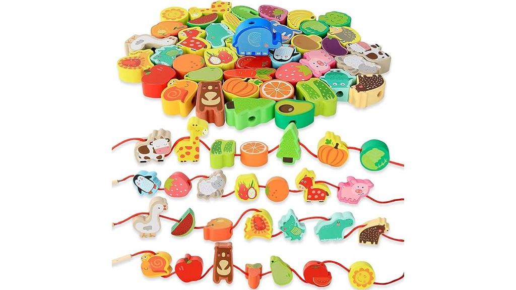 wooden farm animal toys