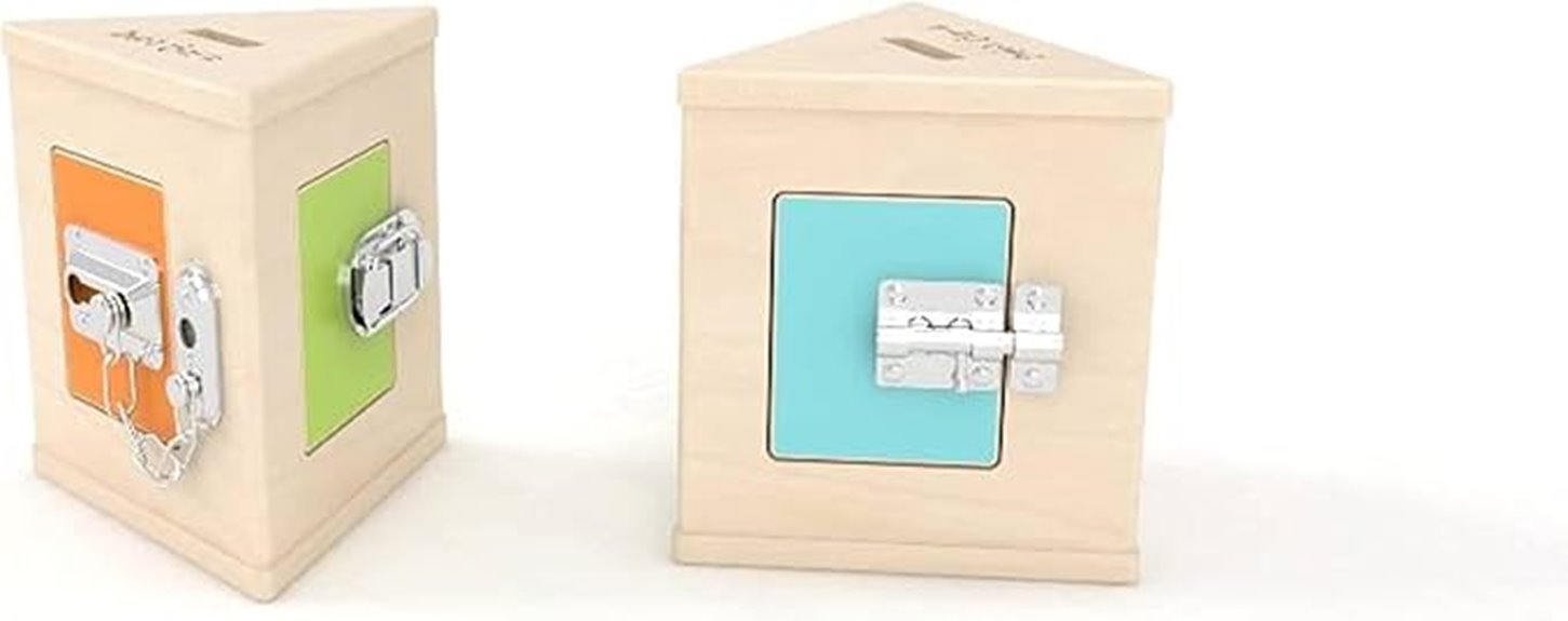 wooden montessori toddler lock