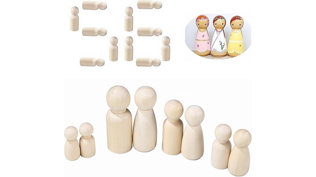 wooden peg dolls set