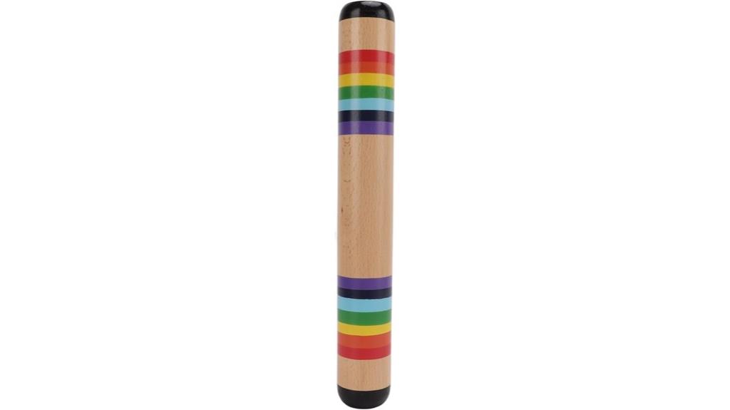 wooden rain stick instrument