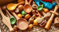wooden sensory bin tools