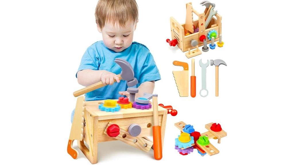 wooden toddler tool kit