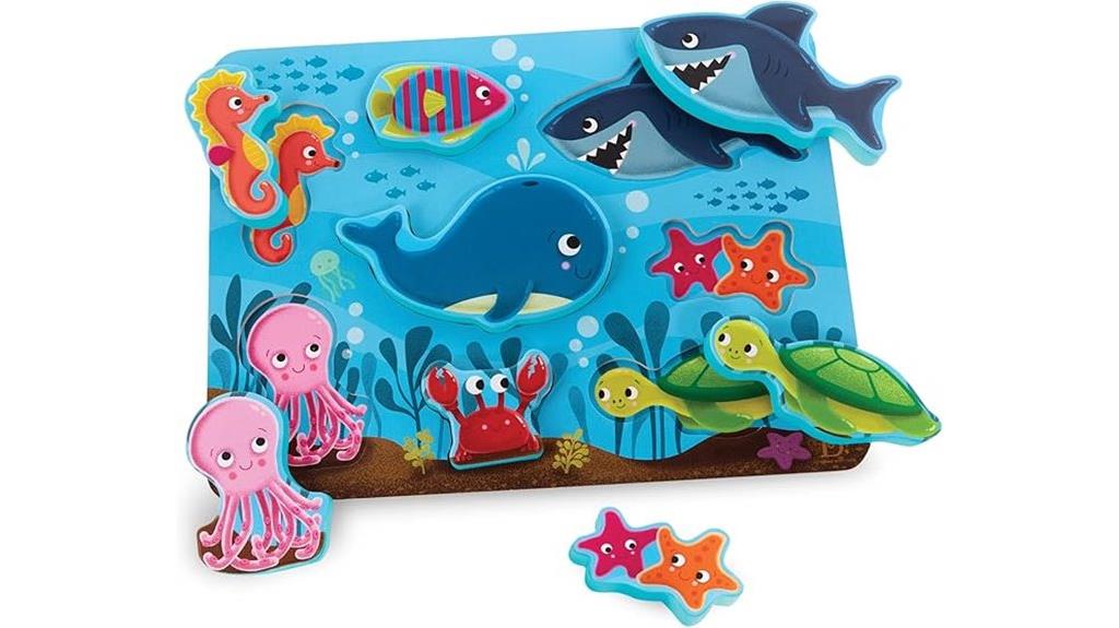 wooden underwater puzzle
