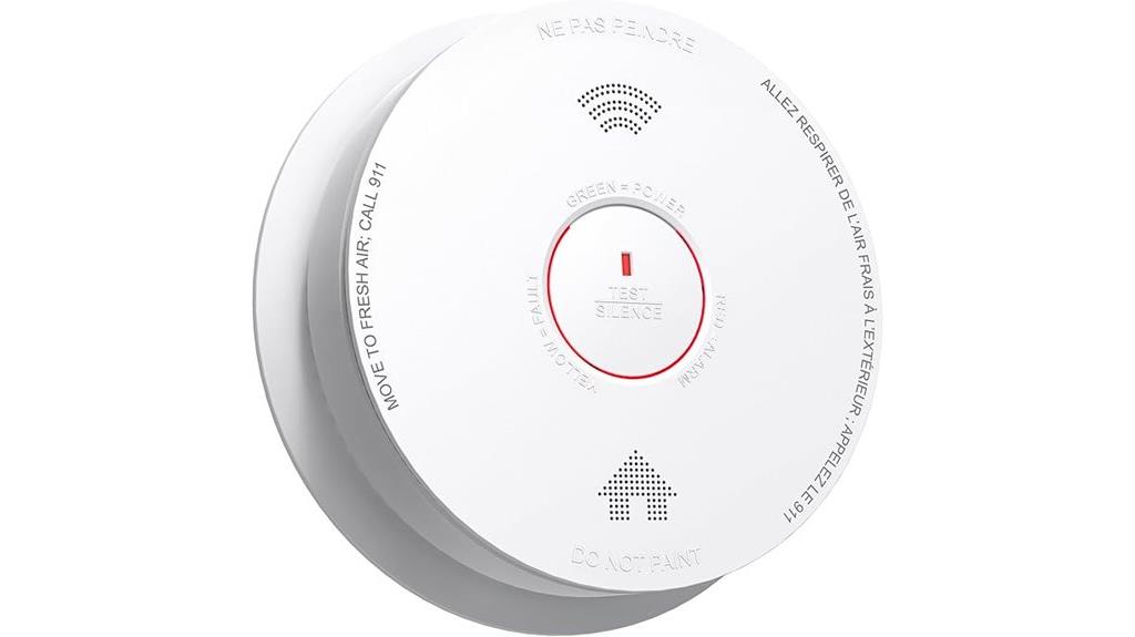 10 year battery voice smoke detector