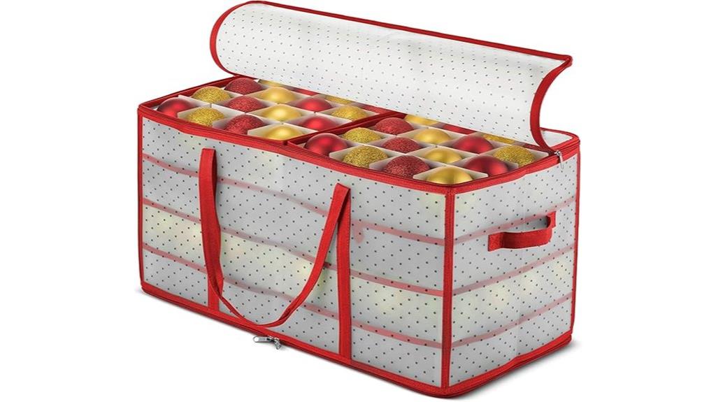 128 compartment ornament storage