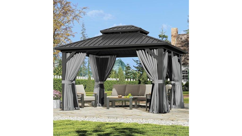 12x10 aluminum gazebo