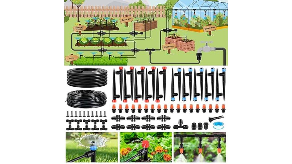 240 foot garden drip system