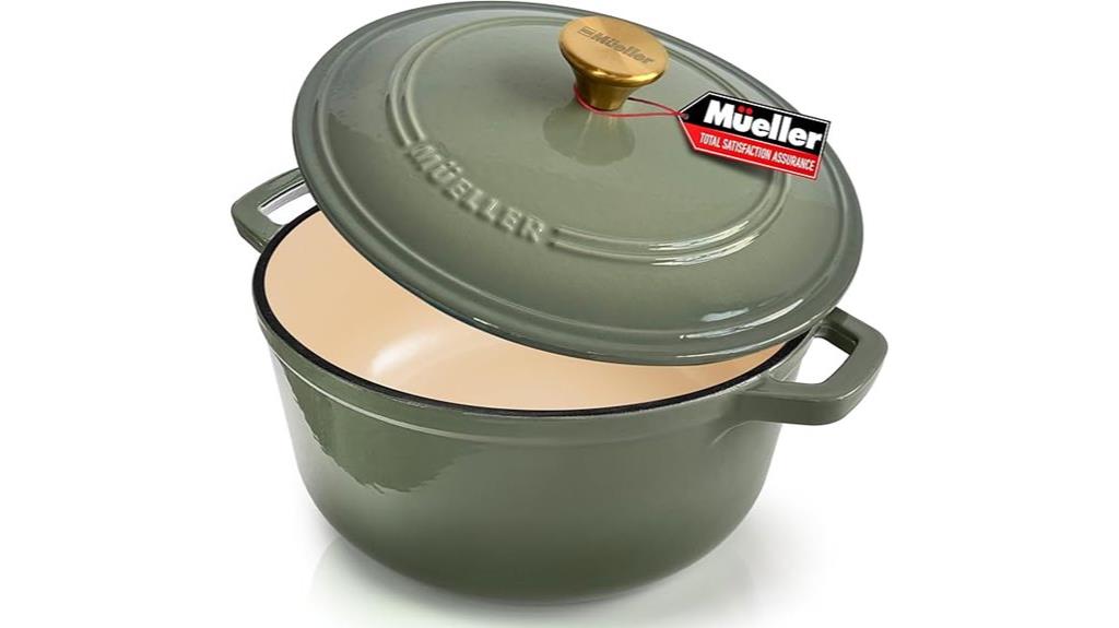 6 quart cast iron dutch oven