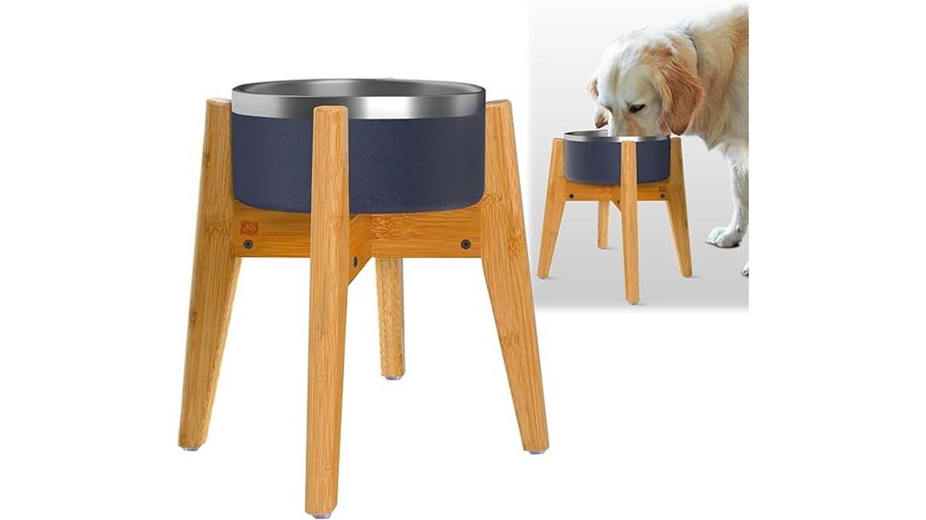 adjustable elevated dog bowl