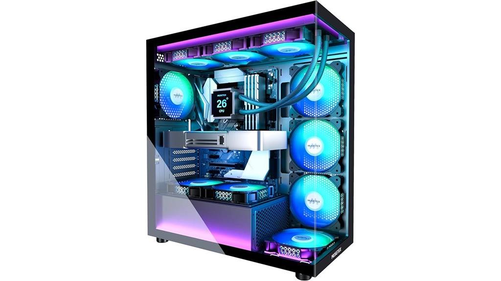argb fans tempered glass