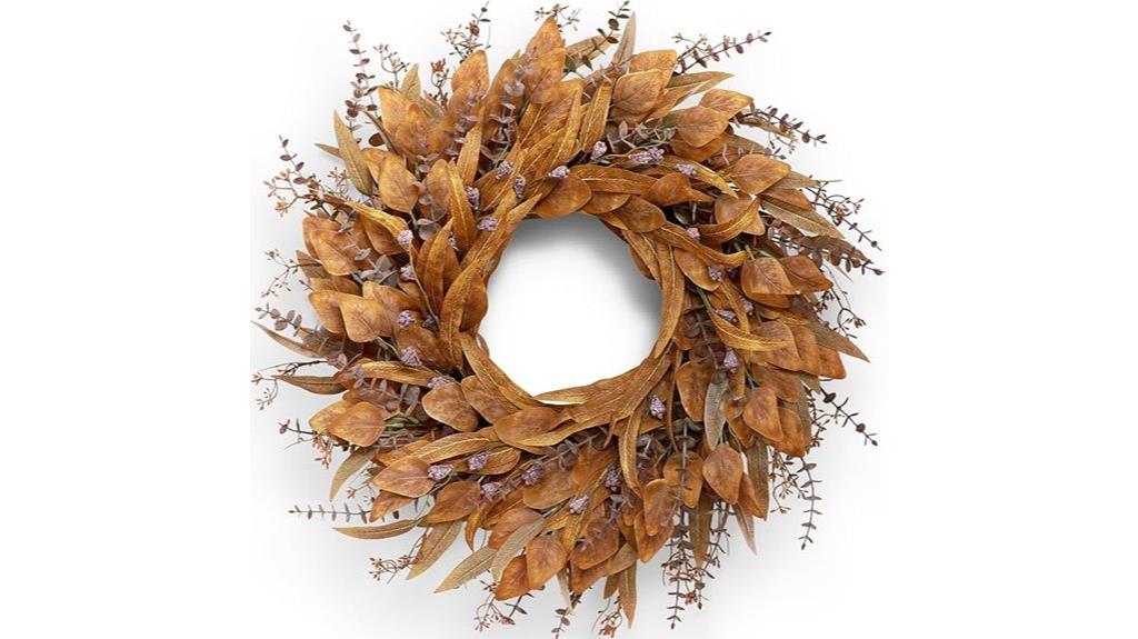 autumn eucalyptus door wreath