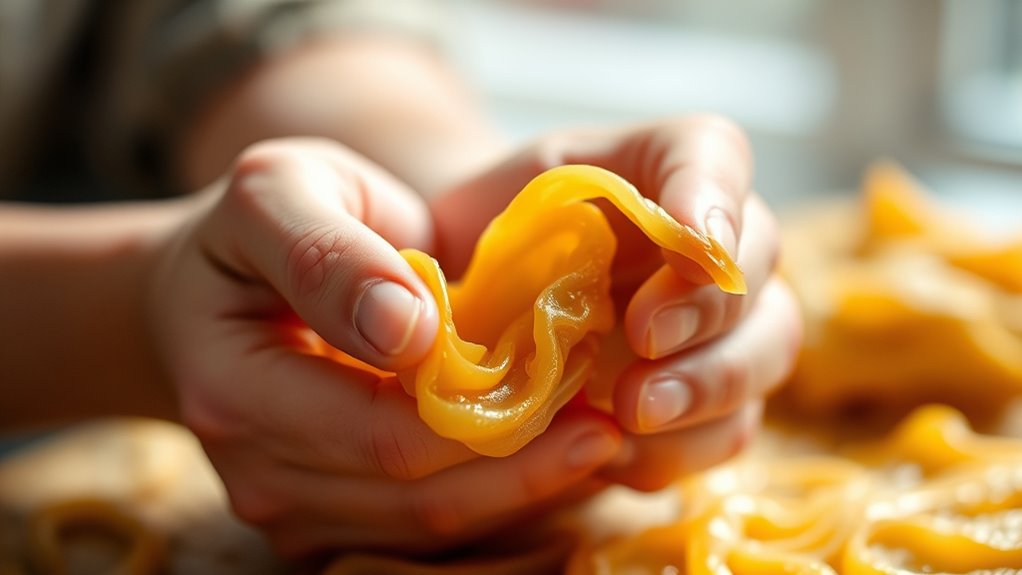 beeswax warm hand modeling