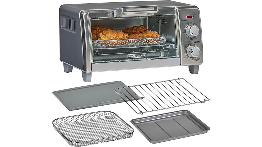 black decker stainless steel oven