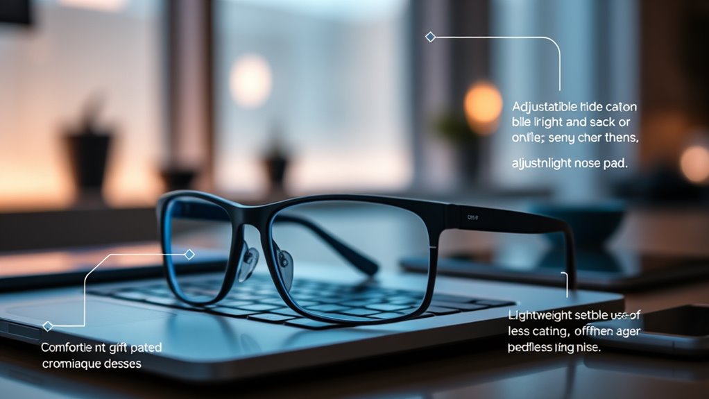 blue light filtering features