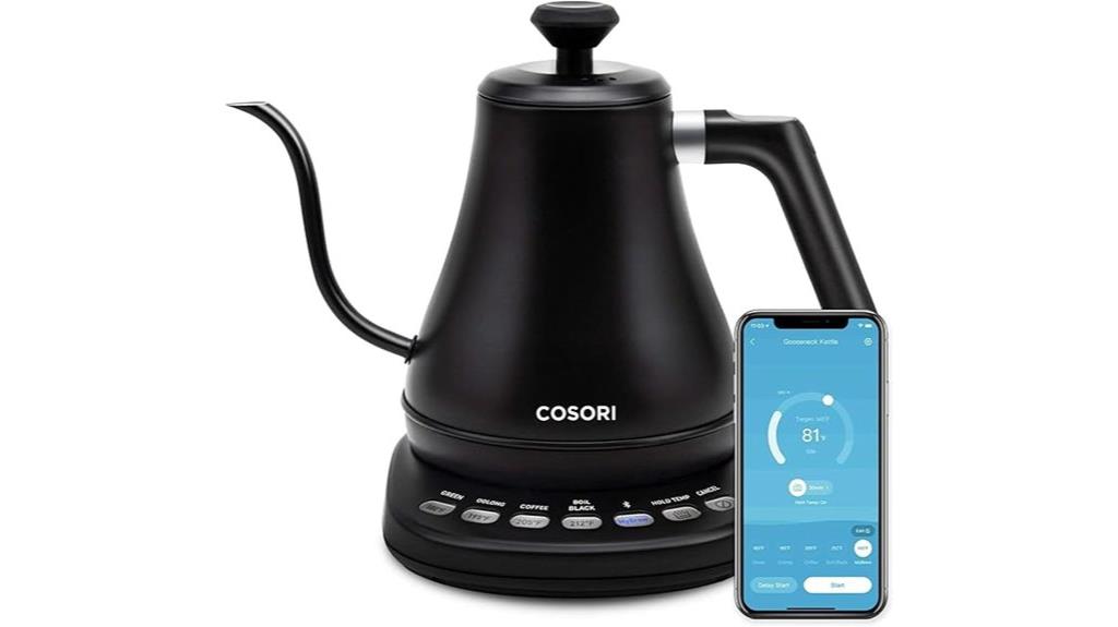 bluetooth controlled temperature kettle