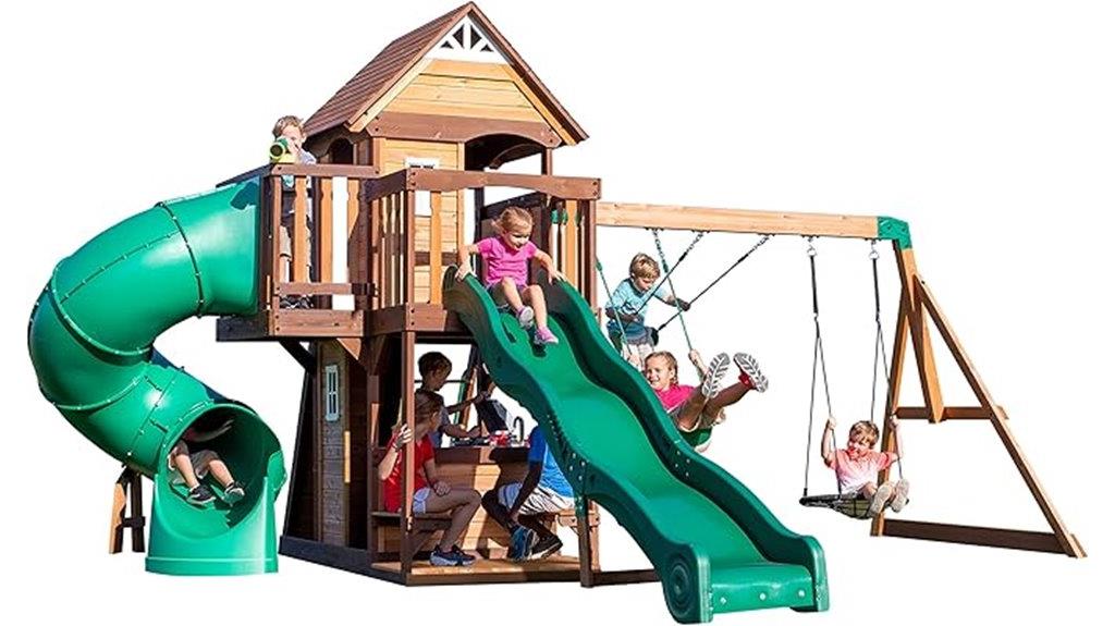 cedar cove playset backyard