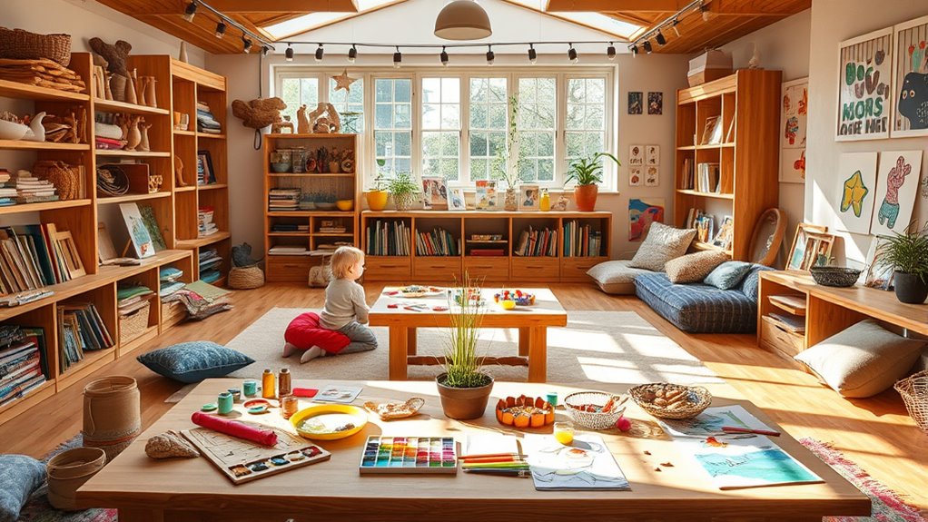 child led sensory exploration space