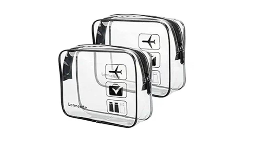 clear tsa toiletry bags