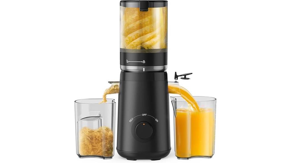 cold press juicer large chute