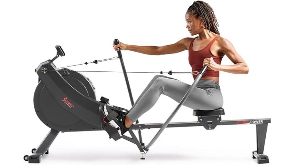 compact rower with adjustable resistance