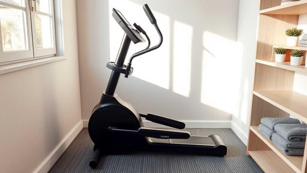 compact space saving ellipticals