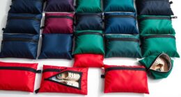 compact travel shoe storage