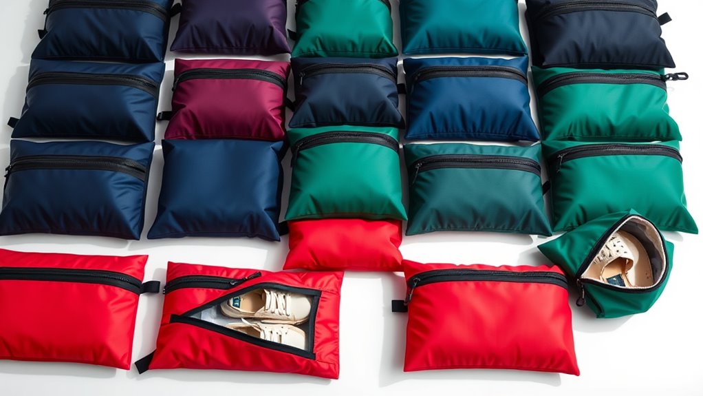 compact travel shoe storage